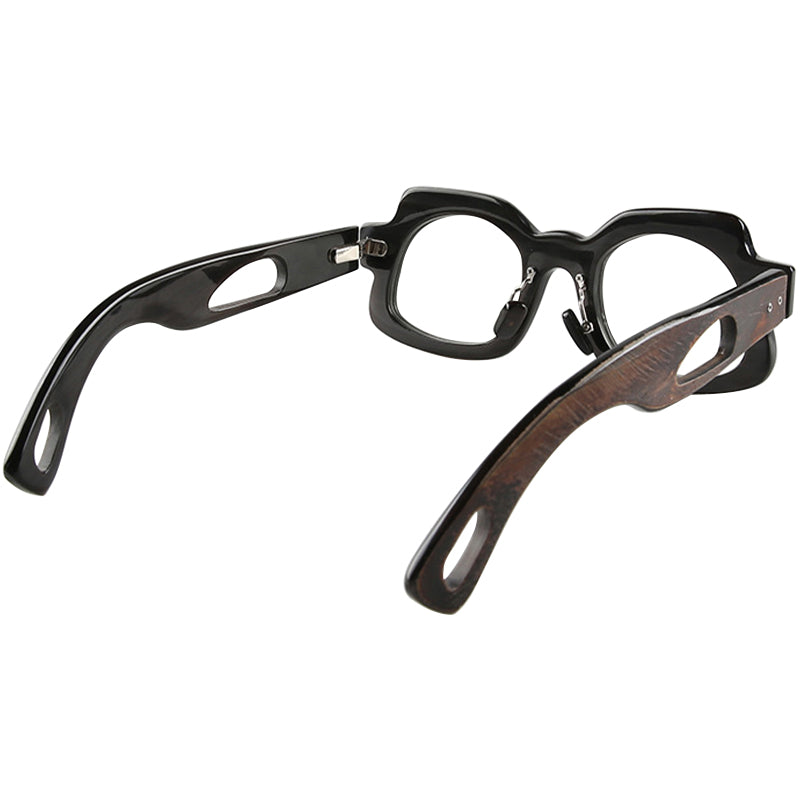 Buffalo Horn Geometric Glasses NJ1048