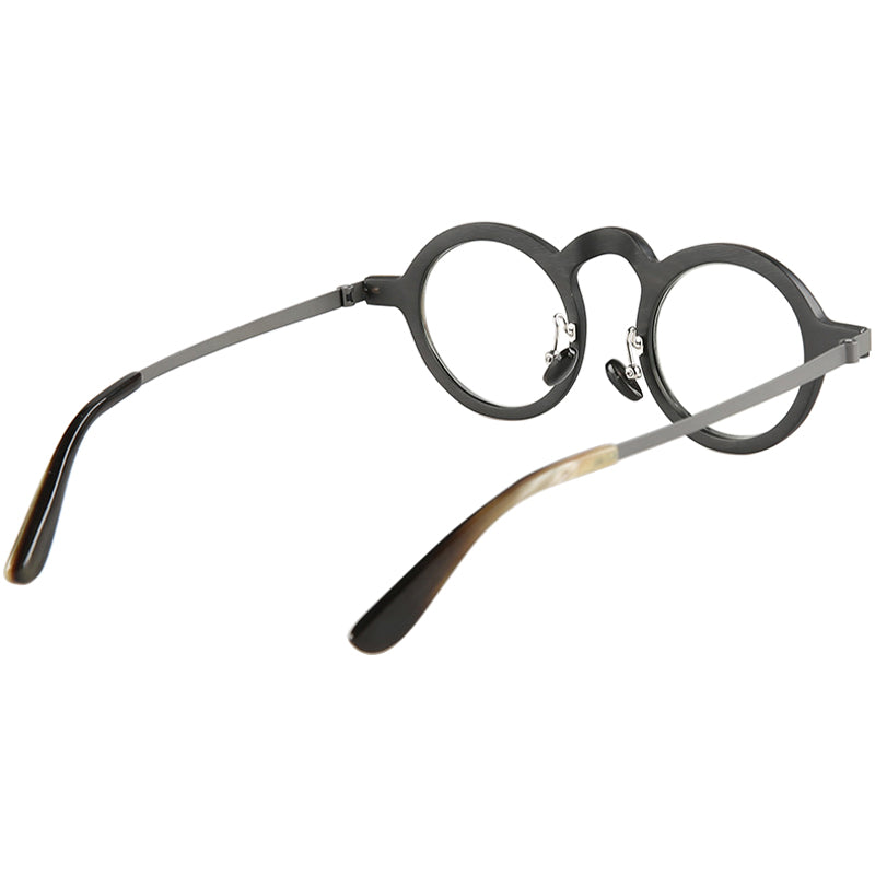 Buffalo Horn Round Glasses NJ1238