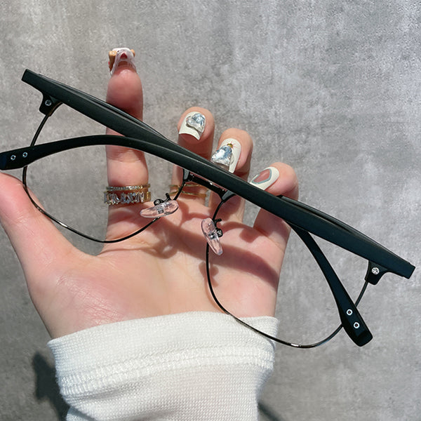 Browline Glasses EF1035 - Wide Frames for Men with Larger Heads