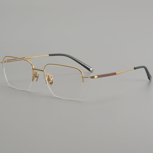 Square Glasses EF1127 - Wide Frames for Men with Larger Heads