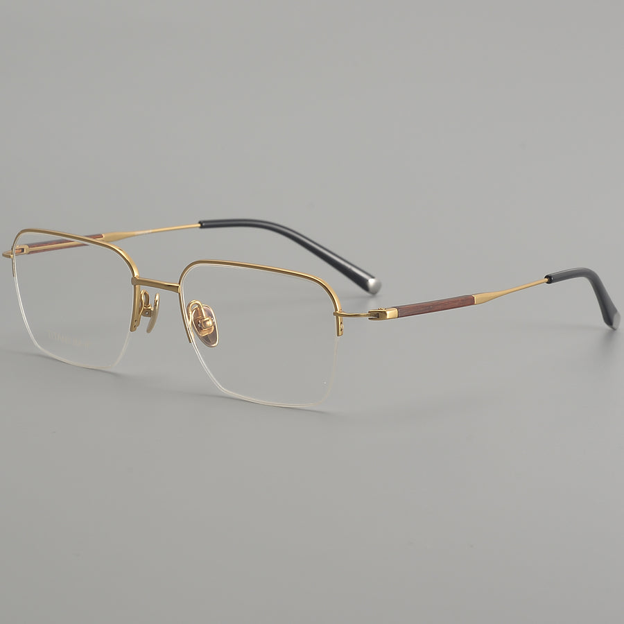 Square Glasses EF1127 - Wide Frames for Men with Larger Heads