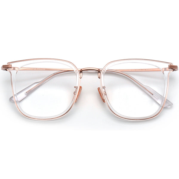 Square Glasses EF1036 - Wide Frames for Men with Larger Heads