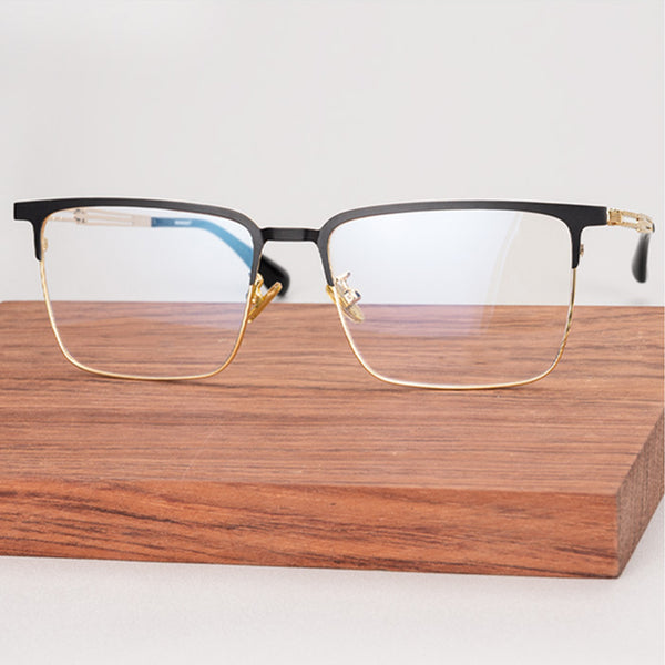 Square Glasses A3089 - Wide Frames for Men with Larger Heads
