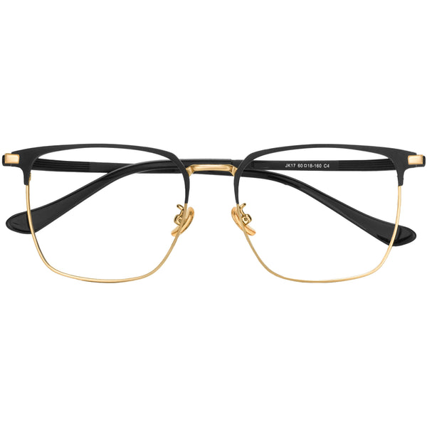 Square Glasses A1042 - Wide Frames for Men with Larger Heads