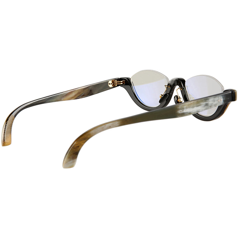 Buffalo Horn Oval Glasses NJ1144