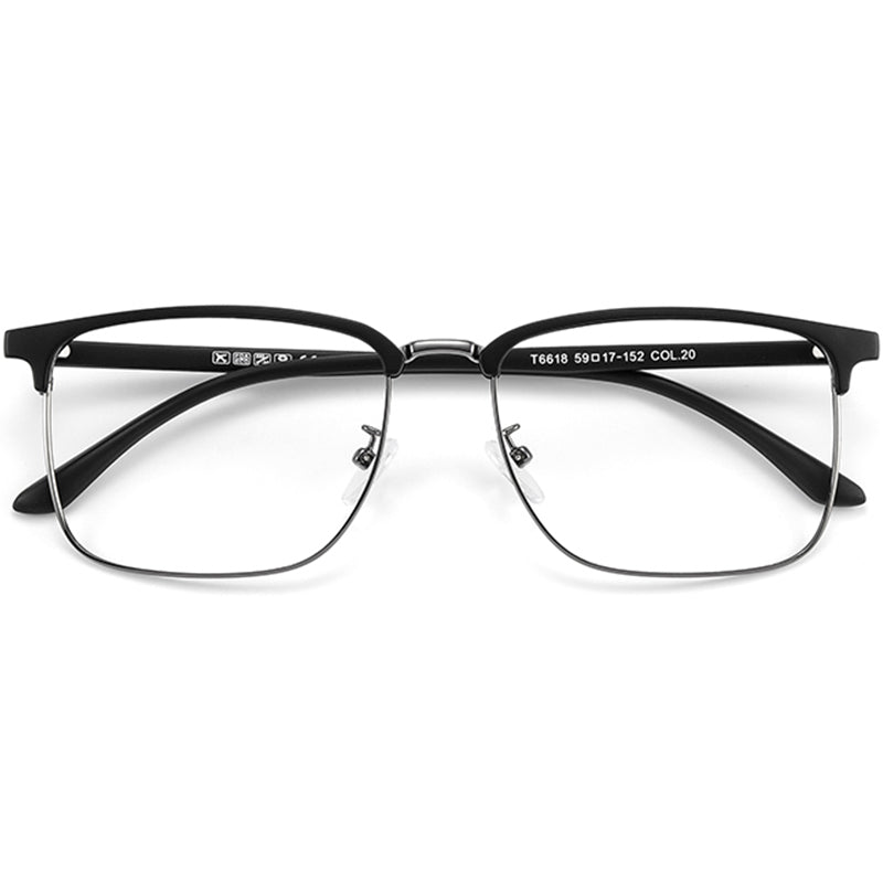 Browline Glasses EF1042 - Wide Frames for Men with Larger Heads