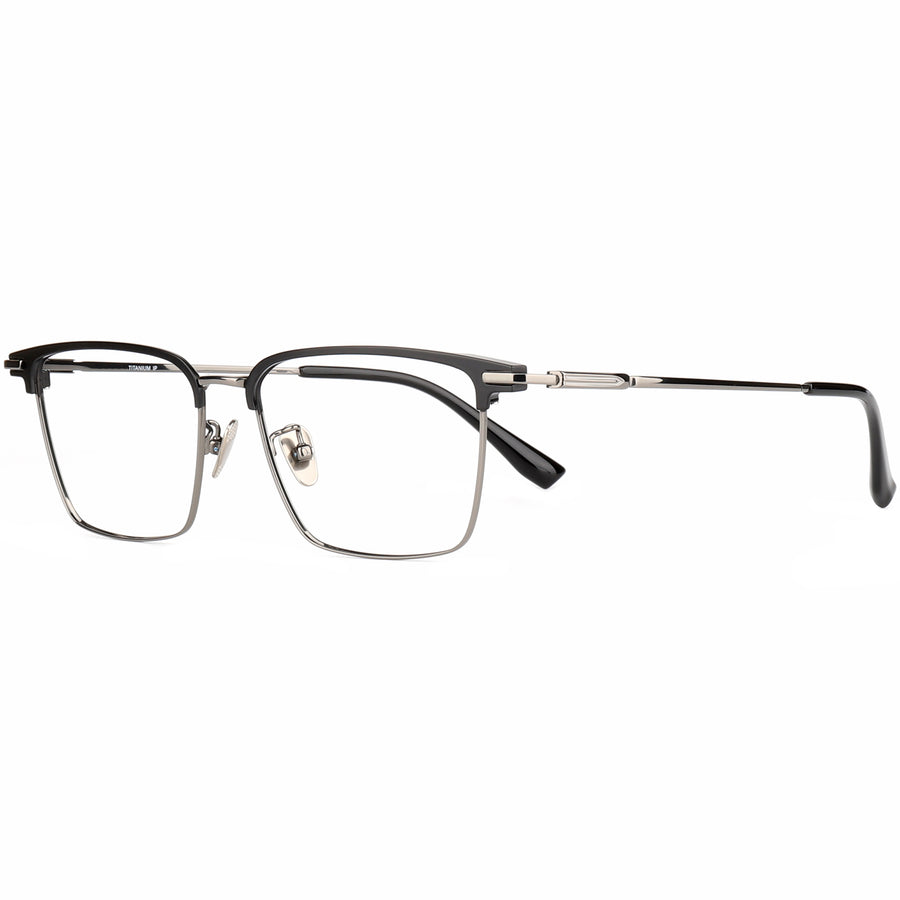 Square Glasses EF1115 - Wide Frames for Men with Larger Heads