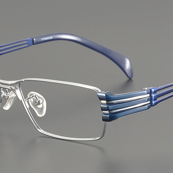 Rectangle Glasses EF1025 - Wide Frames for Men with Larger Heads