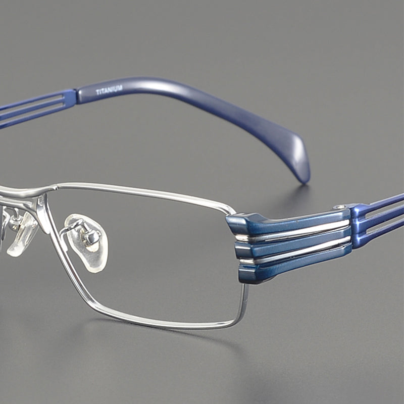 Rectangle Glasses EF1025 - Wide Frames for Men with Larger Heads