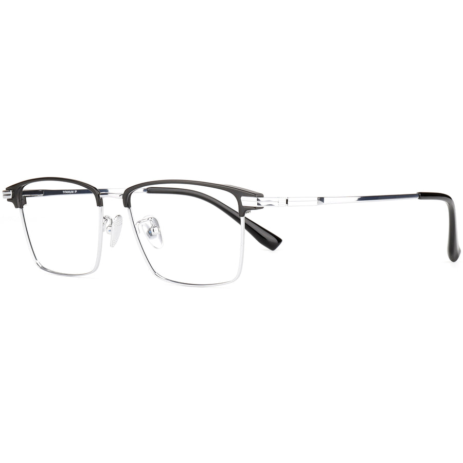 Rectangle Glasses EF1112 - Wide Frames for Men with Larger Heads