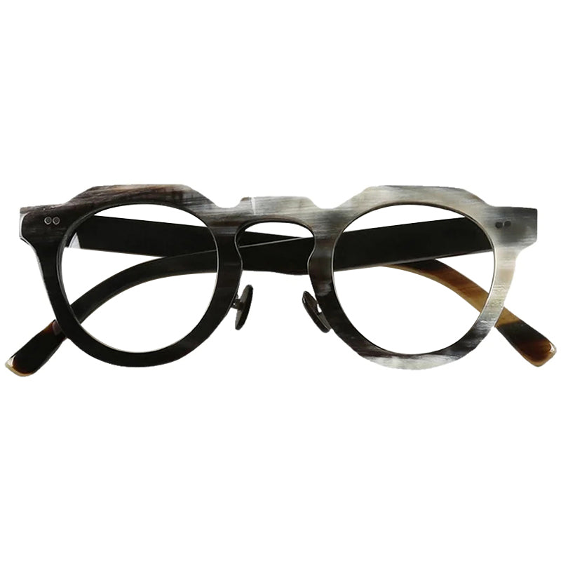 Buffalo Horn Round Glasses NJ1026