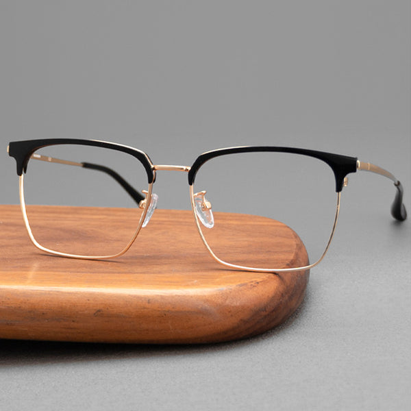 Browline Glasses EF1011 - Wide Frames for Men with Larger Heads