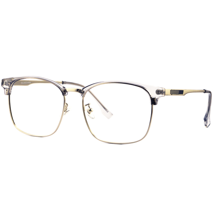 Browline Glasses A3919 - Wide Frames for Men with Larger Heads