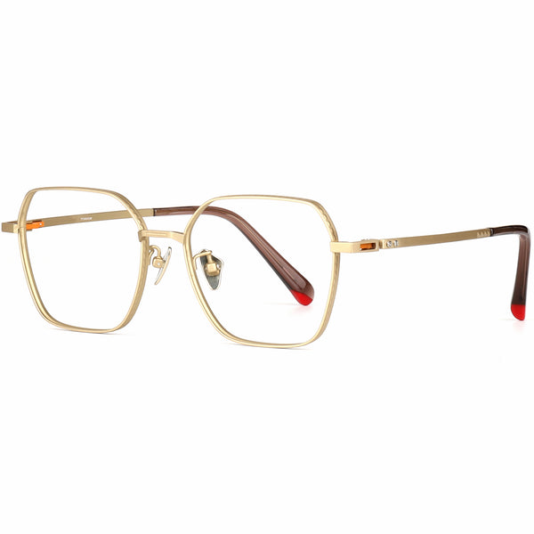 Geometric Glasses EF1164 - Wide Frames For Men With Larger Heads