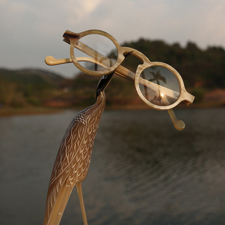 Buffalo Horn Round Glasses NJ1021