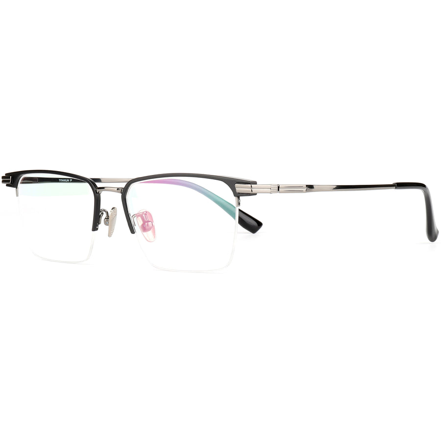 Square Glasses EF1113 - Wide Frames for Men with Larger Heads