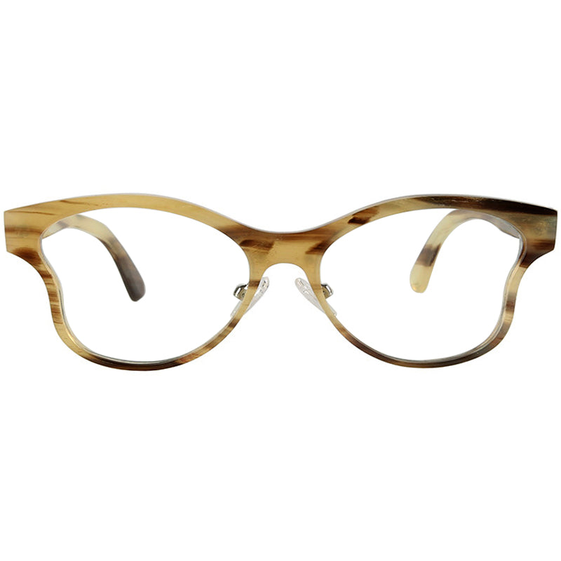 Buffalo Horn Cat-Eye Glasses NJ1154