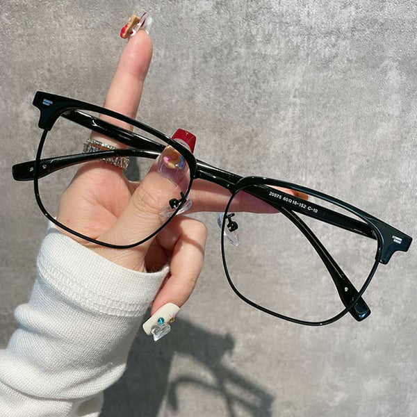 Browline Glasses EF1035 - Wide Frames for Men with Larger Heads