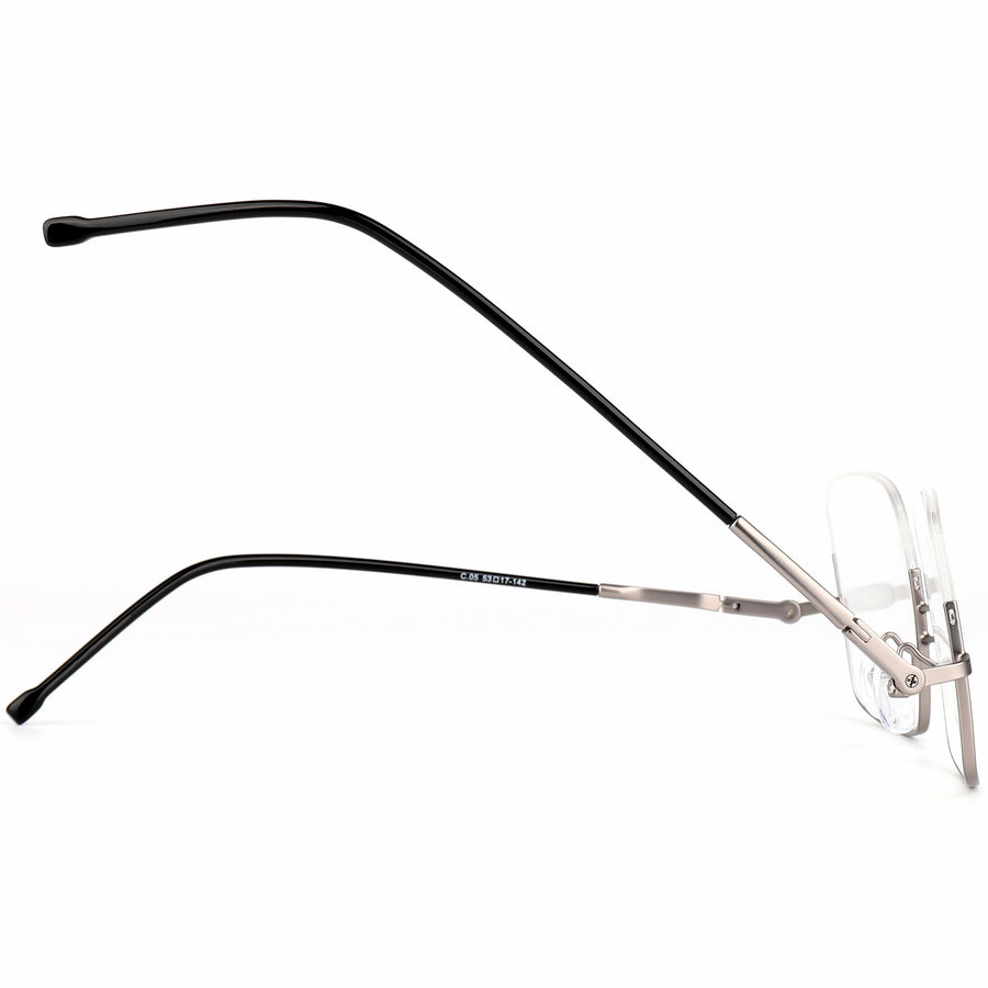 Square Billiards & Pool Glasses RV1052 – Reverse Half-Rim, Adjustable Tilt