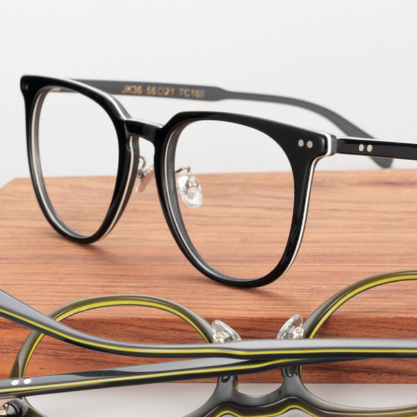 Round Glasses A1172 - Wide Frames for Men with Larger Heads