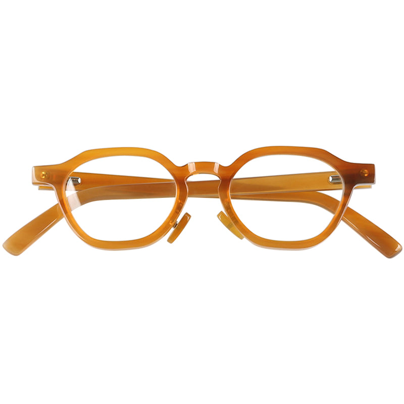 Buffalo Horn Geometric Glasses NJ1230
