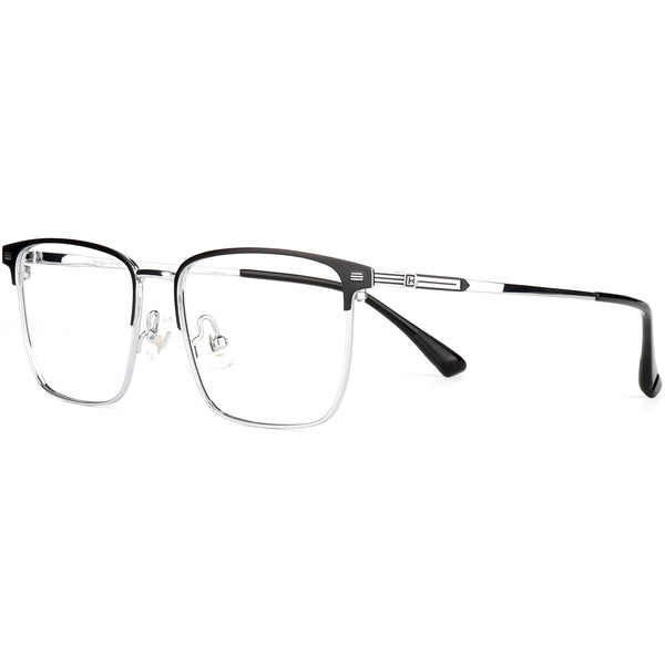 Square Glasses EF1158 - Wide Frames for Men with Larger Heads