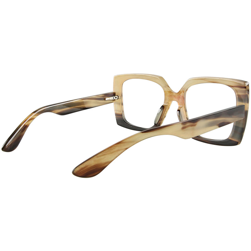 Buffalo Horn Square Glasses NJ1107