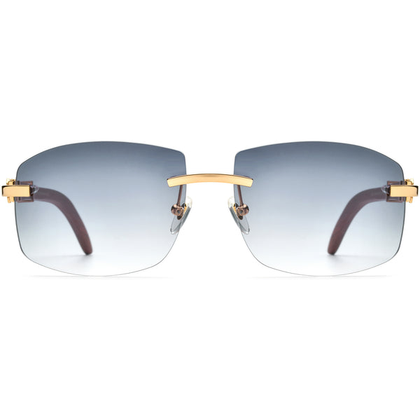Buffalo Horn Square Sunglasses BRS1007