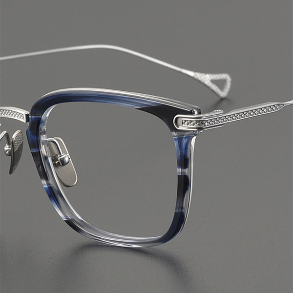 Square Glasses EF1027 - Wide Frames for Men with Larger Heads