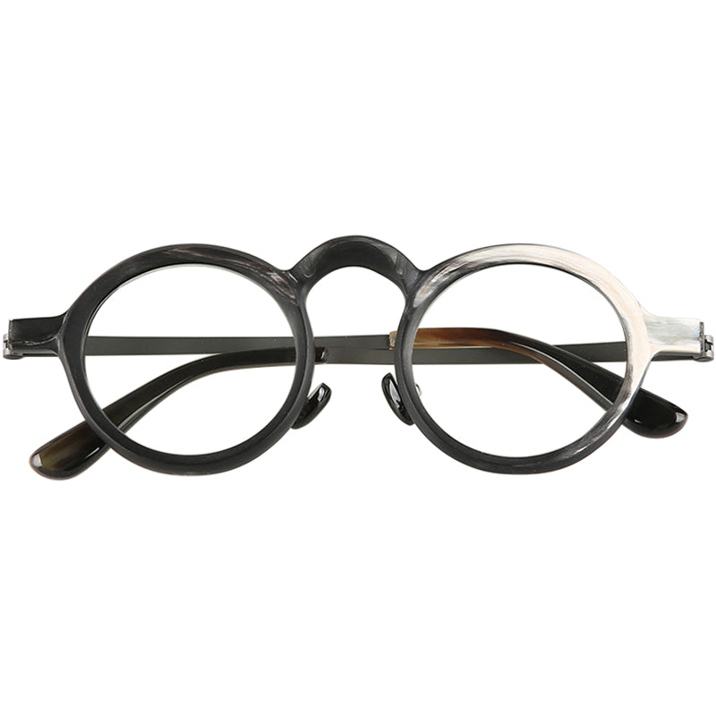 Buffalo Horn Round Glasses NJ1238
