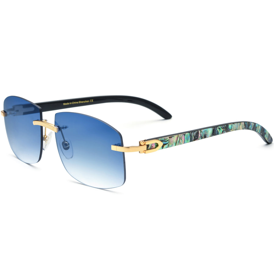 Buffalo Horn Square Sunglasses BRS1009