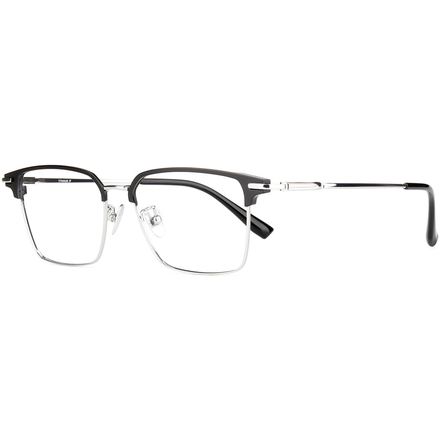 Square Glasses EF1114 - Wide Frames for Men with Larger Heads