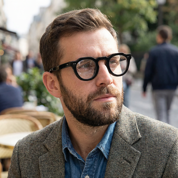 Buffalo Horn Round Glasses NJ1174