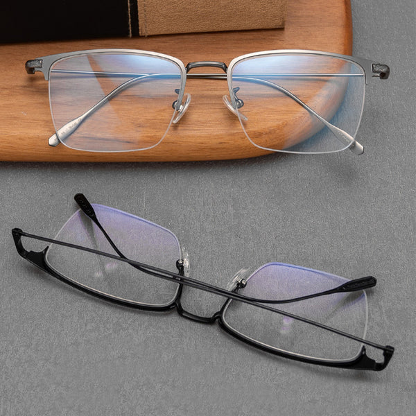 Square Glasses EF1050 - Wide Frames for Men with Larger Heads
