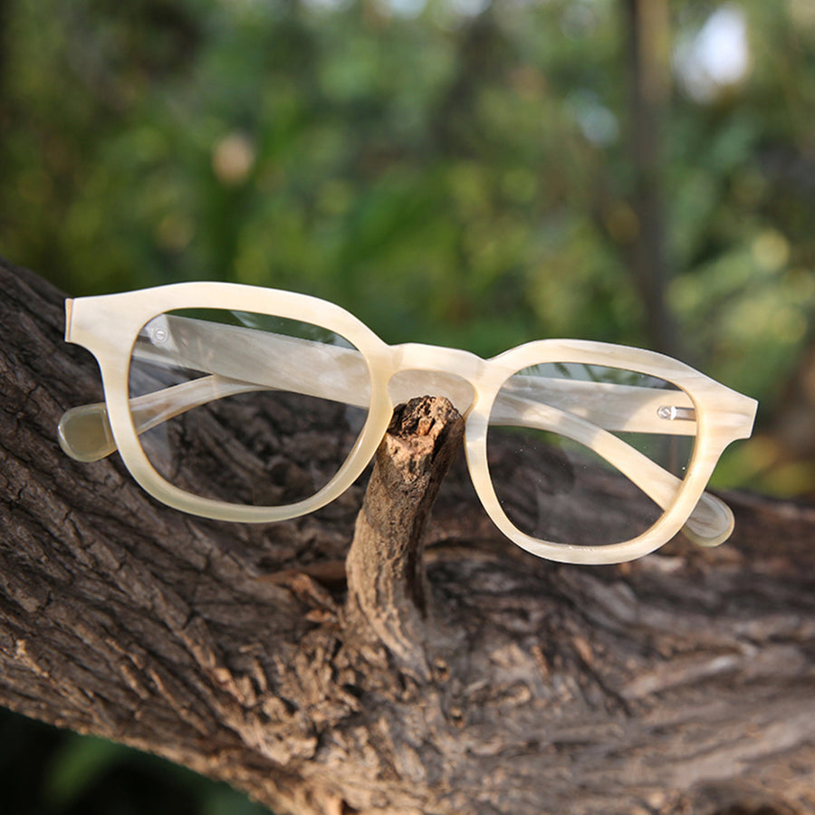 Buffalo Horn Square Glasses NJ1186