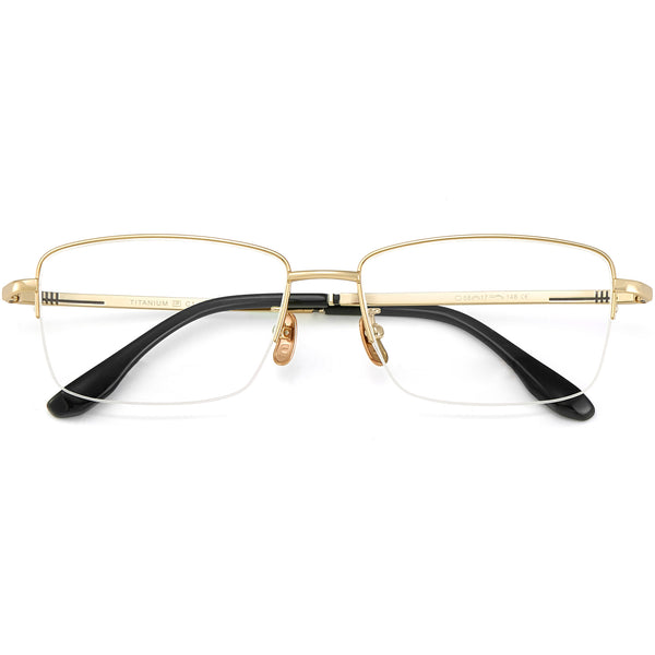 Rectangle Glasses EF1069 - Wide Frames For Men With Larger Heads