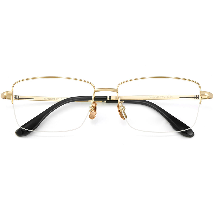 Rectangle Glasses EF1069 - Wide Frames For Men With Larger Heads