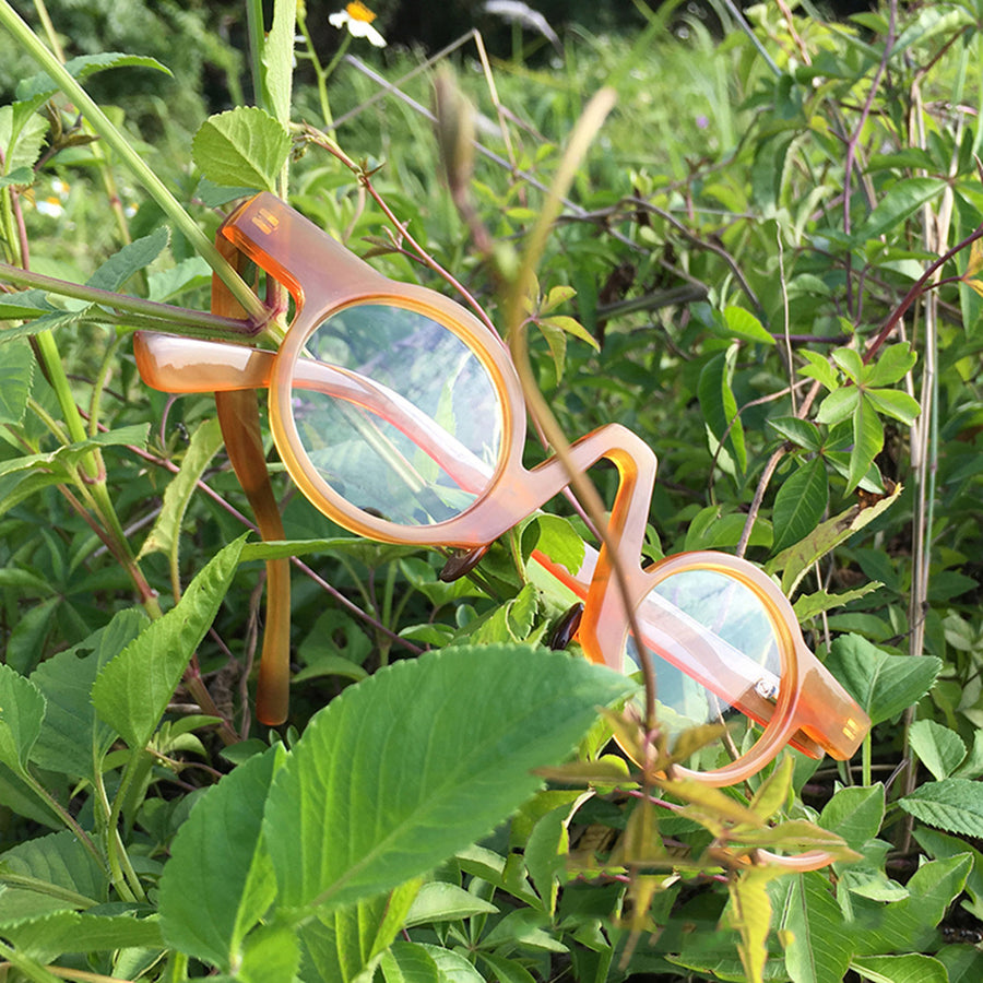 Buffalo Horn Round Glasses NJ1020