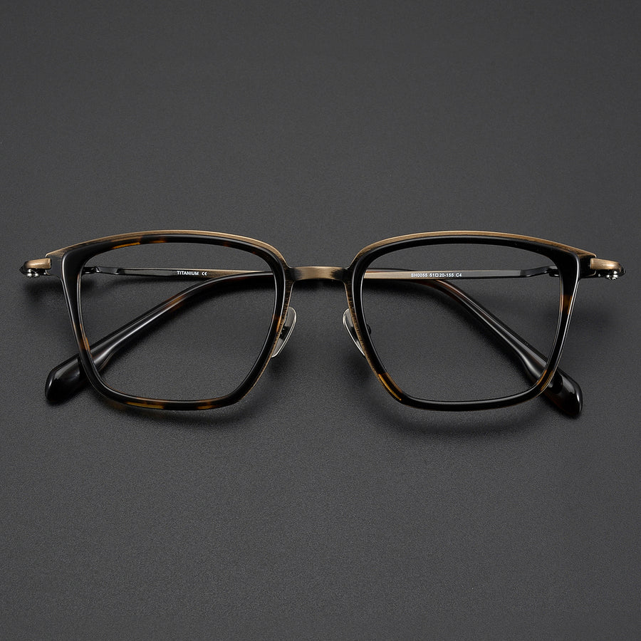 Square Glasses EF1096 - Wide Frames for Men with Larger Heads