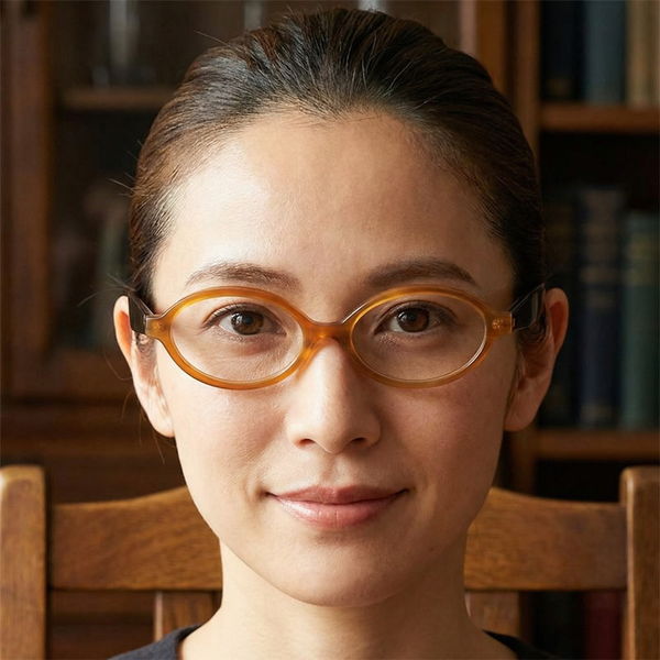 Buffalo Horn Oval Glasses NJ1245