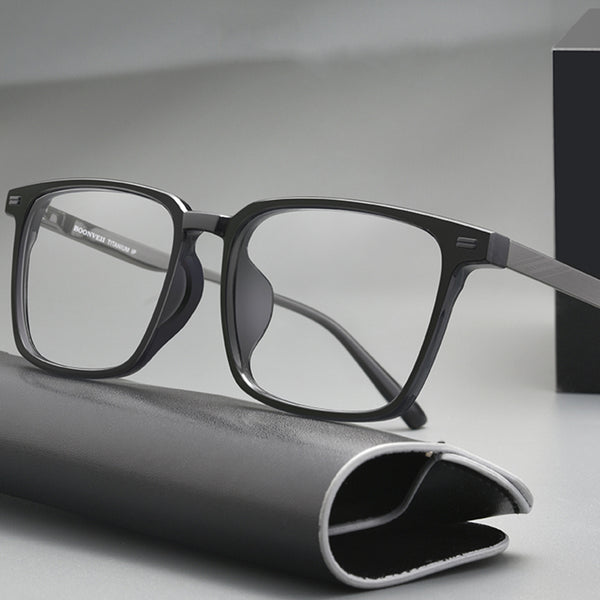 Square Glasses EF1087 - Wide Frames For Men With Larger Heads