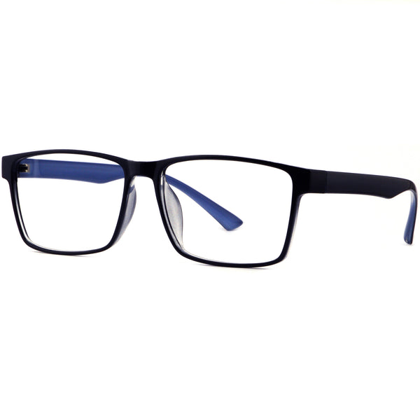 Rectangle Glasses A3918 - Wide Frames for Men with Larger Heads