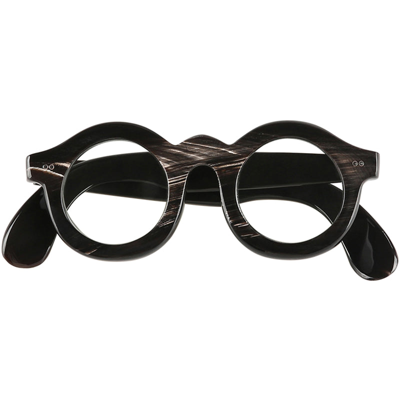 Buffalo Horn Round Glasses NJ1244