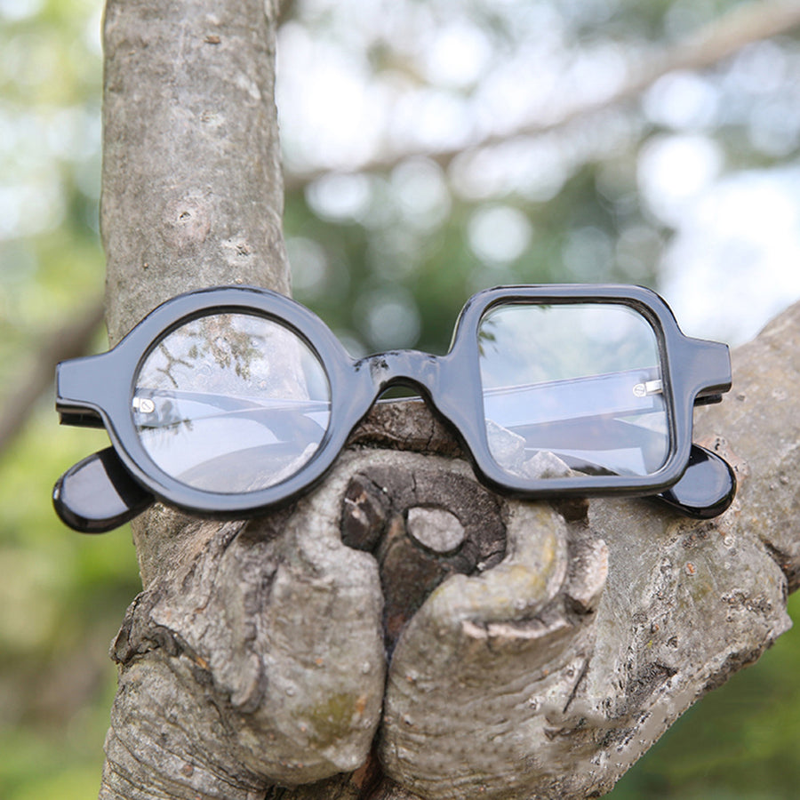 Buffalo Horn Geometric Glasses NJ1024