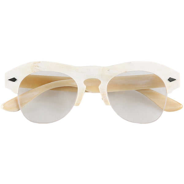 Buffalo Horn Browline Glasses NJ1258