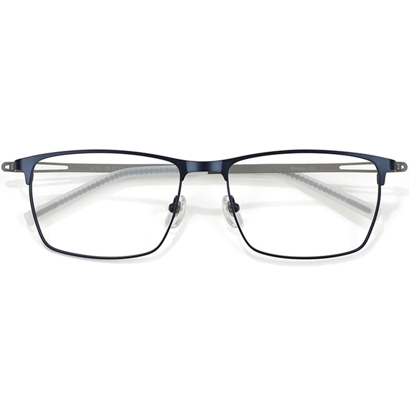 Rectangle Glasses EF1054 - Wide Frames For Men With Larger Heads