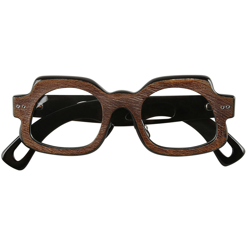 Buffalo Horn Geometric Glasses NJ1048