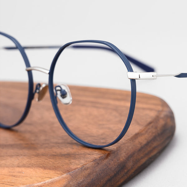 Round Glasses A3878 - Wide Frames for Men with Larger Heads
