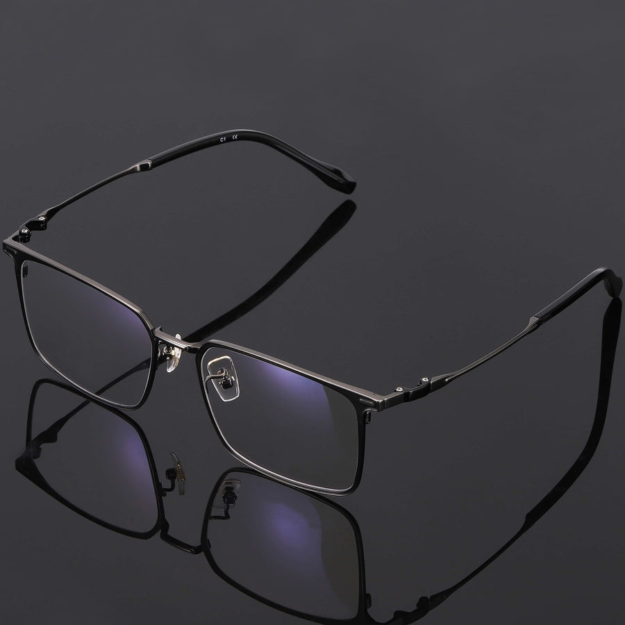 Rectangle Glasses EF1060 - Wide Frames For Men With Larger Heads