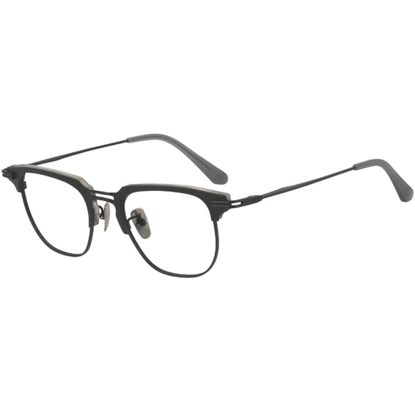 Browline Glasses EF1014 - Wide Frames for Men with Larger Heads